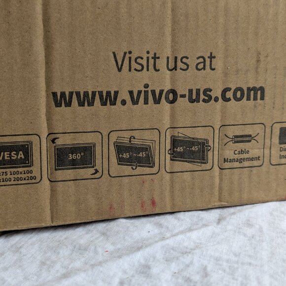 VIVO Single Monitor Desk Mount STAND-V101C black metal office monitor holder - Picture 7 of 13